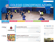 Tablet Screenshot of colegioazorin.com